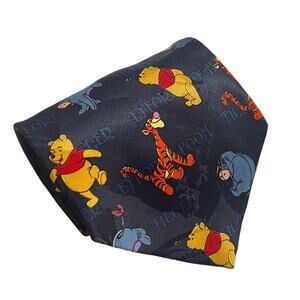 Disney Winnie the Pooh Navy Blue Pooh Eeyore Tigger Novelty Tie